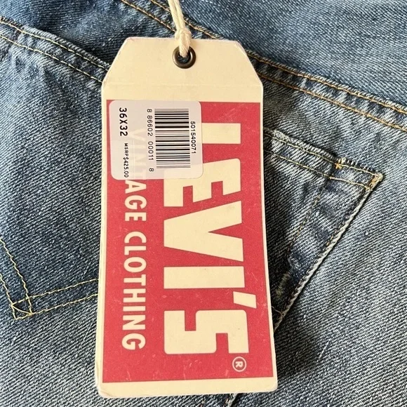 Levi’s 501z Jeans 1954 Vintage Clothing Selvedge Men’s Jeans Size 35x30* New NWT